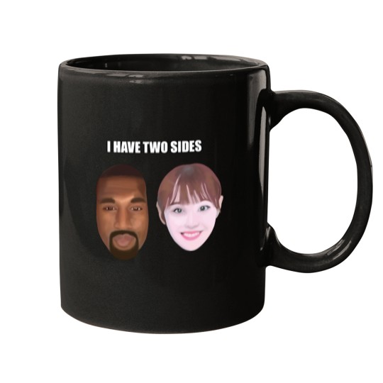 Discover Chuu Kanye “I have two sides” Mugs