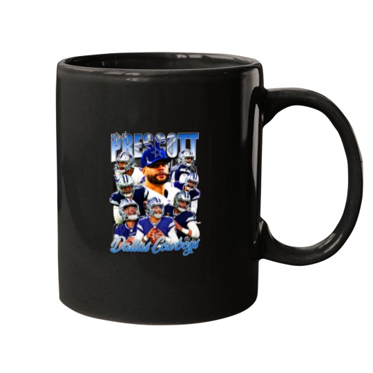 Discover Vintage 90s Graphic Style Dak Prescott Mugs Football Mugs