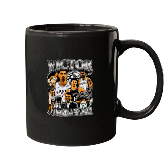 Discover Vintage 90s Graphic Style Victor Wembanyama Mugs
