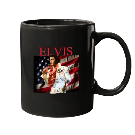 Discover Elvis Presley Signature Cotton T- Mugs Gift Unisex All Size S to 2345XL