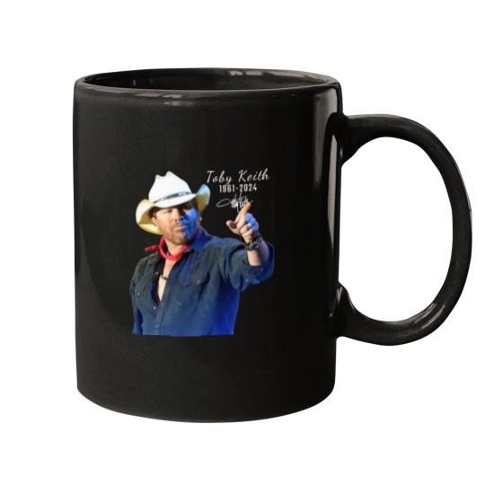 Discover RIP Toby Keith 1961-2024 Signatures Mugs for Men Women