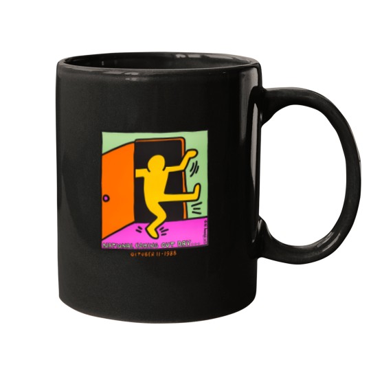 Discover vintage keith haring 1988 Mugs national coming out day