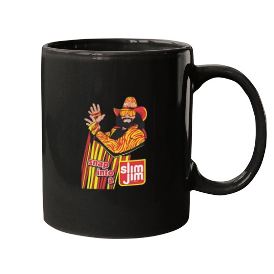 Discover Macho Man Snap in to a Slim Jim Mugs