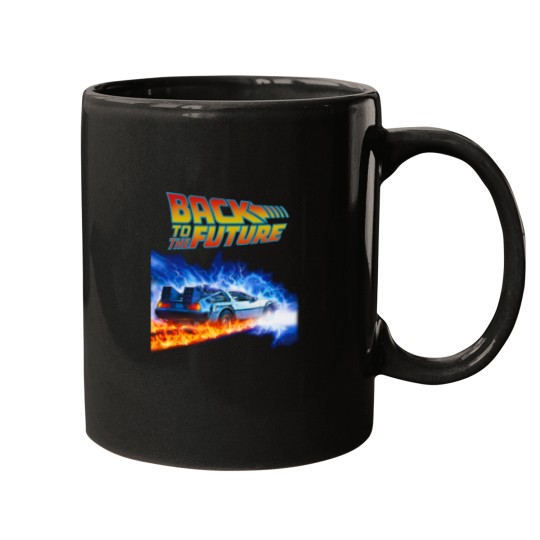 Discover back to the future PNG just DTF halftone black Mugs