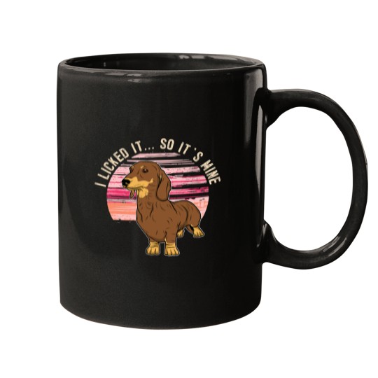 Discover Dachshund Wiener Dog Men Woman 166 Doxie Dog Mugs