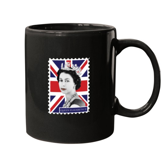 Discover Queen Elizabeth II Stamp_ Union Jack Mugs