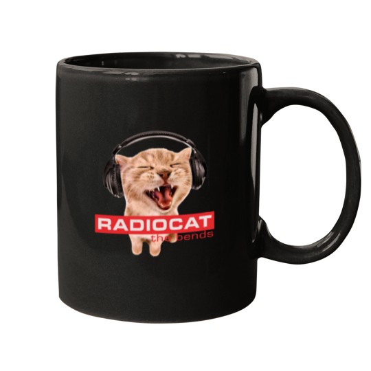 Discover RadioCat Mugs, Meme Cat Mugs, Radiohead Cat The Bends Mugs