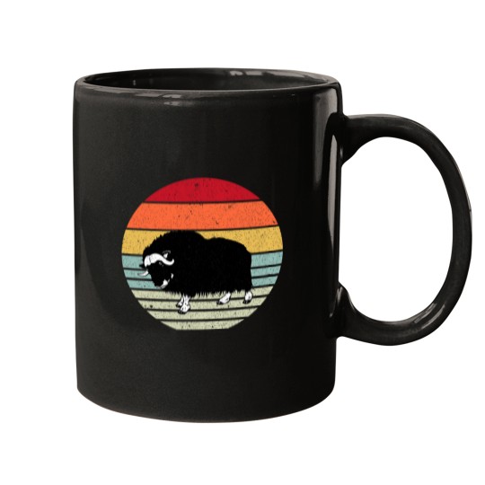 Discover Musk Ox Silhouette Mugs