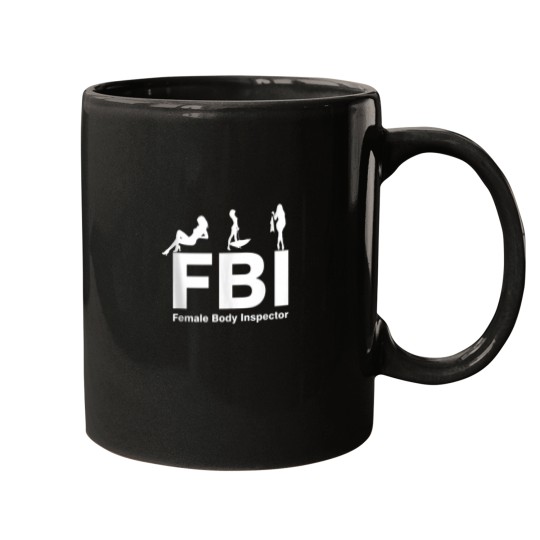 Discover FBI Female Body Inspector Club Party Dad Joke Fathers Day Mugs
