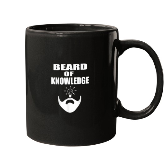 Discover Beard Gift For Men Funny Beard Of Knowledge Tee 2261 Mugs
