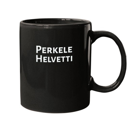 Discover Perkele Helvetti Finnish Profanity Mugs