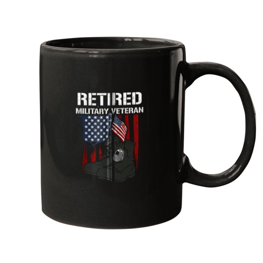Discover Retirement Retired Military Veteran - Memorial D Mugs