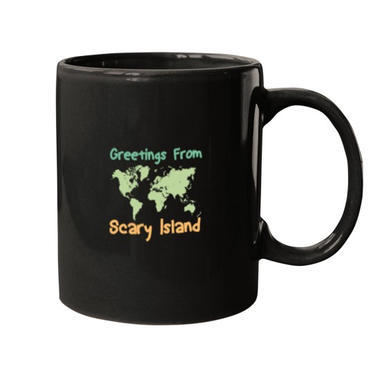 Discover Greetings From Scary Island (2) Mugs