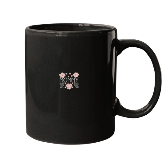 Discover Mommy shirt For Women Pink Flowers Mothers Day Mommy 4585 Mugs