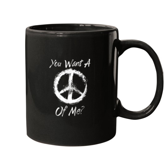 Discover You Want A Peace Of Me Unisex or Slim Fit Tee Mugs