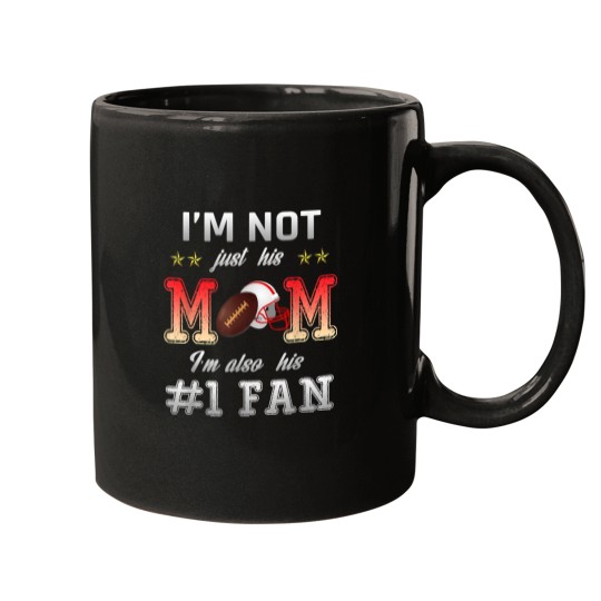 Discover Number One Fan Football Mom Funny Shirt Mugs