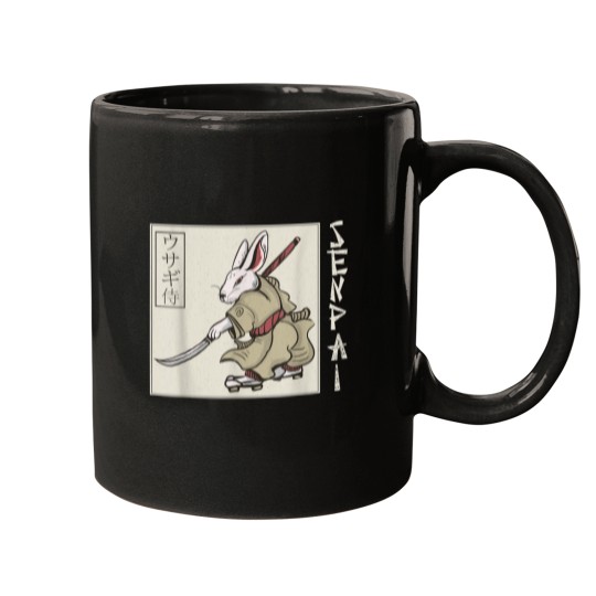 Discover Senpai Rabbit Samurai Japanese Anime Manga Lover Otaku Mugs