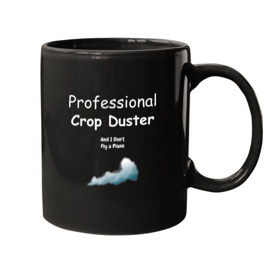 Discover Professional Crop Duster with Gas Cloud Funny Fart Gift Mugs