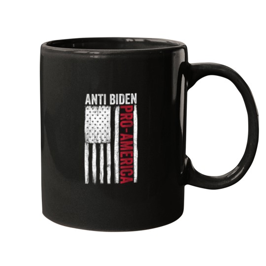 Discover Pro America Anti Biden Flag USA Impeach Joe Biden Sucks Mugs
