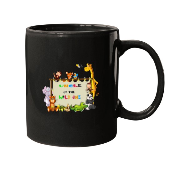Discover Uncle Of The Wild One Zoo Safari Mugs