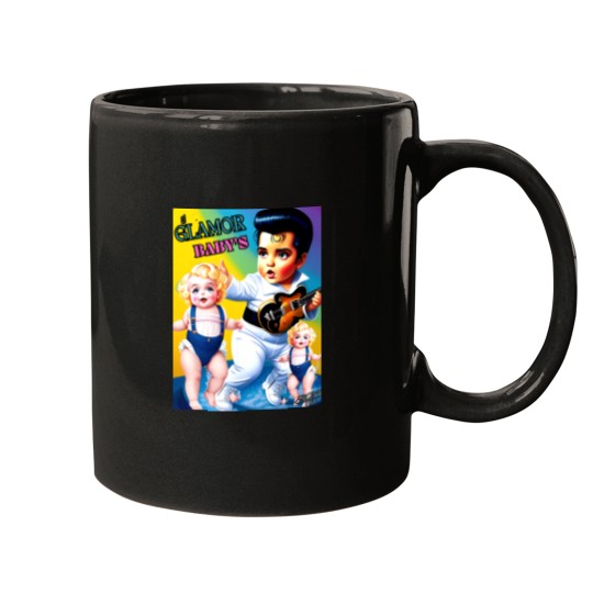 Discover Elvis  Marilyn’s Glamor Twins Rock the Dance Floor Sticker Mugs