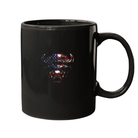 Discover American Buffalo Flag Mug