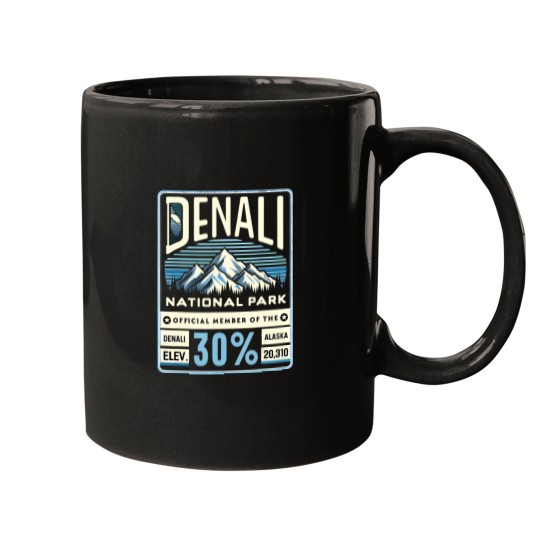 Discover denali 30 club alaska national park souvenir Mugs