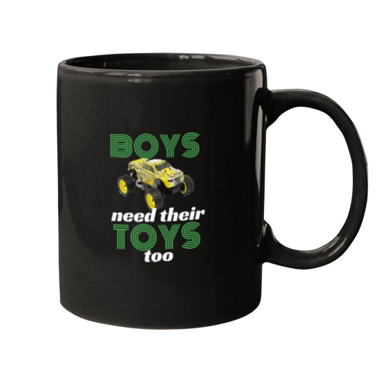 Discover Boys Need Their Toys Too RC Racers Car Sports Buggy Mugs