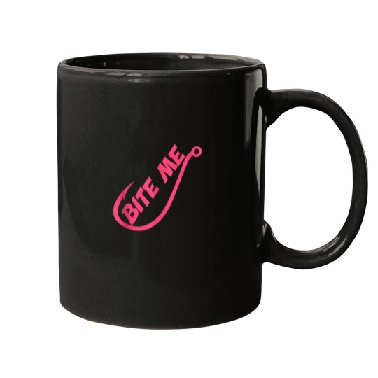 Discover Bite Me Funny Fishing Mugs