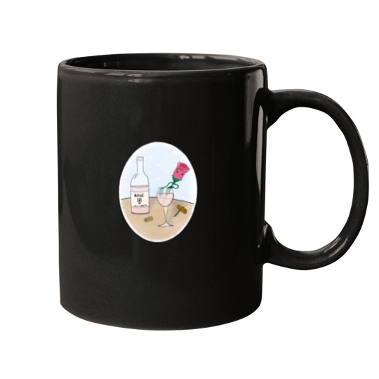 Discover A Rose In A Rosé WineBath Mugs