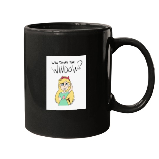 Discover Who broke the window - Star vs the forcesof evil Mugs