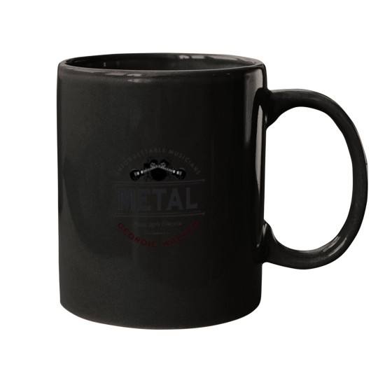 Discover Geordie Walker - Unforgettable musicians - Music lasts forever Metal (1) Mugs