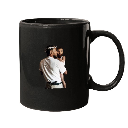 Discover Kendrick Lamar Holding Baby Drake Unisex Cotton Mugs