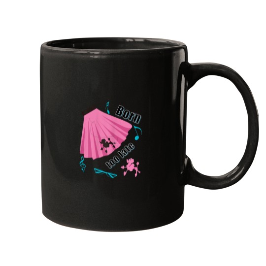 Discover Born Too Late Sock Hop Poodle Skirt Mugs