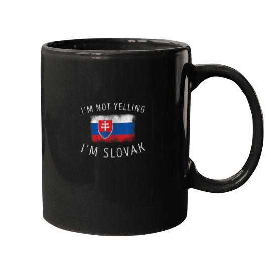 Discover Im Not Yelling Im Slovak Funny Slovakia Pride Mugs