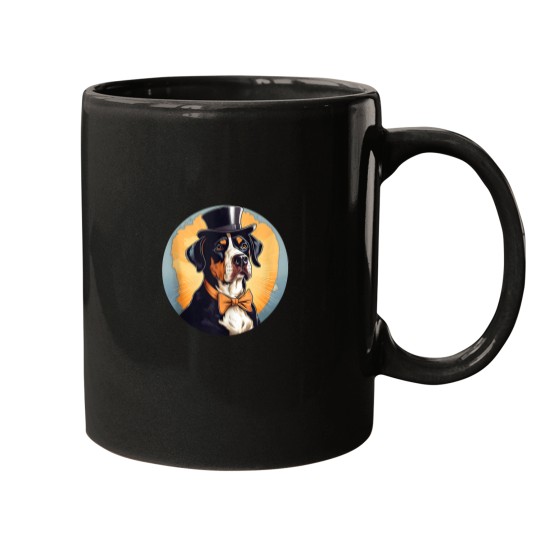 Discover Colorful Greater Swiss Mountain Dog Dad Mom Best Dog Mugs