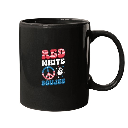 Discover Red White Boujee 4th of July For Women Girls Sassy Bougie Mugs