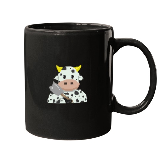 Discover Pixel Cow Chop Mugs