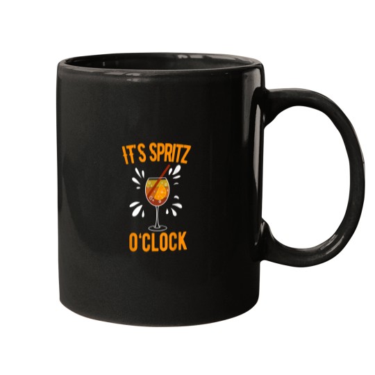 Discover Its Spritz OClock Aperol Spritz Hype Alcohol Summer Saying Mugs