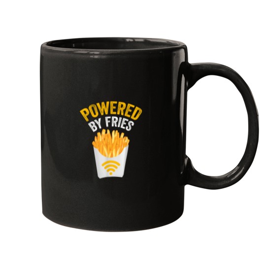 Discover Powered by Fries Shirt Powered By French Fries Mugs
