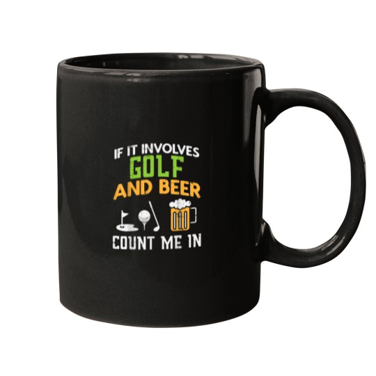 Discover Golf And Beer Funny Drinking Golfer Dad Men Fathers Day Gift 4598 Mugs