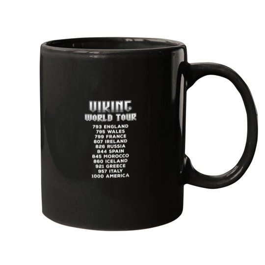 Discover Cool Viking World Tour Funny Norse Nordic Culture Raiding Mugs