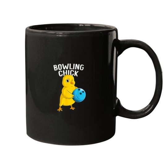 Discover Bowling Chick Funny Women Girls Bowling Cute Mugs