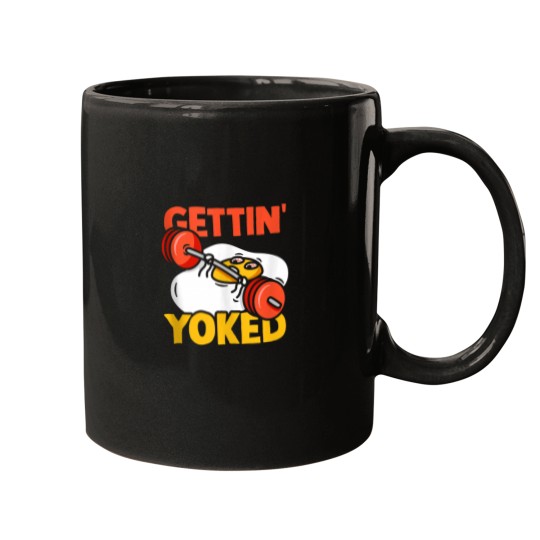 Discover Weightlifter Getting Yoked Training Funny Bodybuilding Gym Mugs