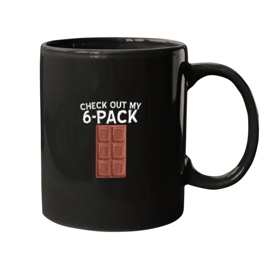 Discover Cool Check Out My Six Pack Chocolate Funny ABS Gym Style Mugs