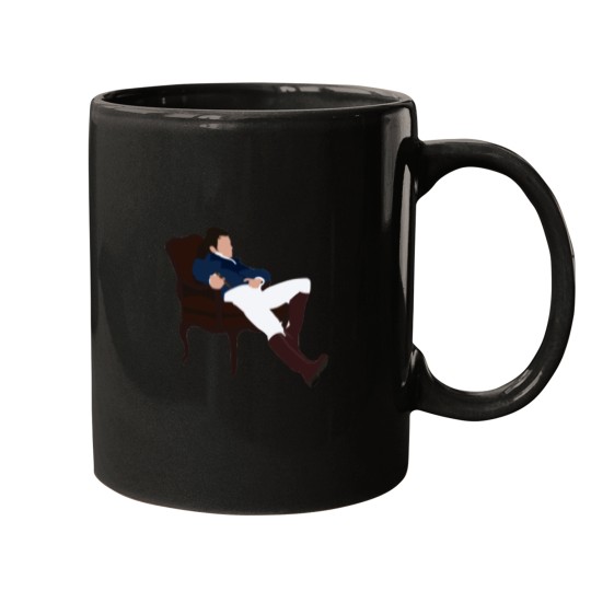 Discover Anthoot In Chair Cigar with Duke of Hastings Sticker Mugs