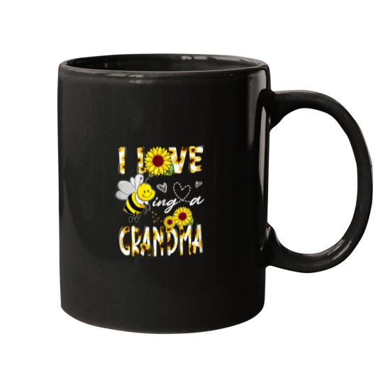 Discover I Love Being A Grandma Sunflower Bee Lover Mothers Day Cute Mugs