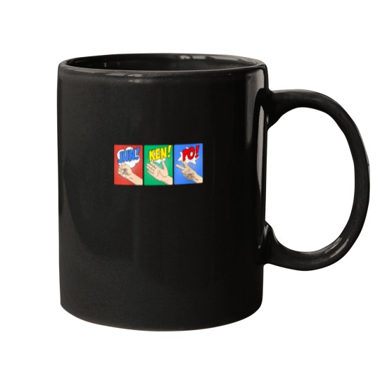 Discover Jan Ken Po Hawaiian Rock Paper Scissors Mugs