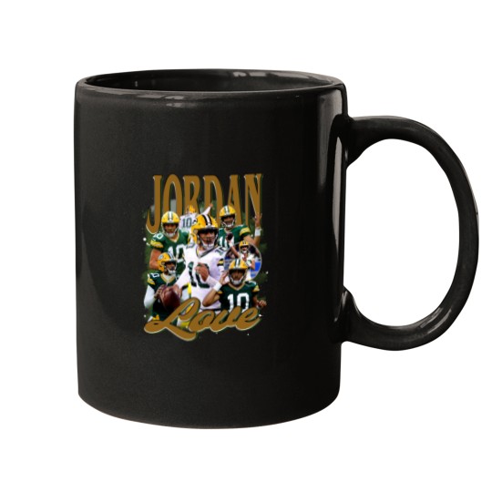 Discover Vintage 90s Graphic Style Jordan Love Mugs, Jordan Love Vintage Mugs, American Football Gift