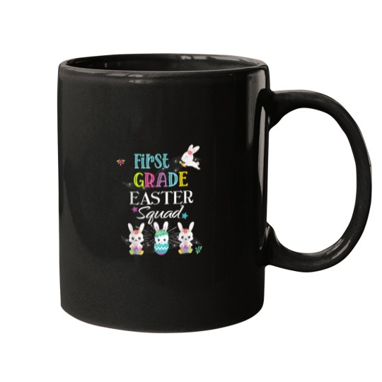 Discover Easter Teacher First Grade 1st Student Bunnies School Squad Mugs